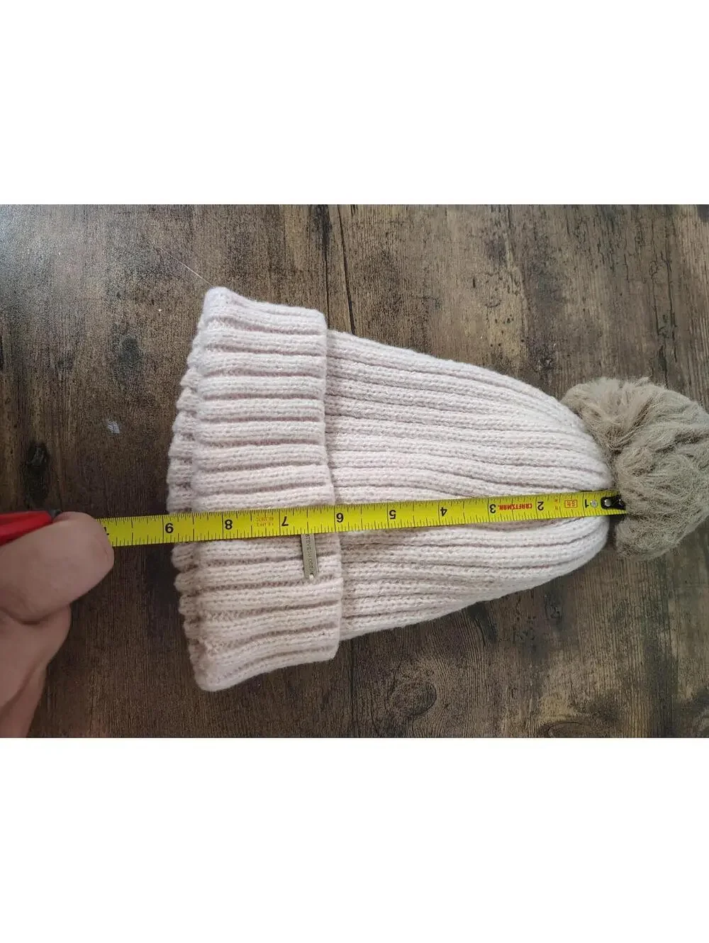 STEVE MADDEN Barbiecore Womens Hat GLOVES OS Pink Chunky Ribbed Knit SOFT POM